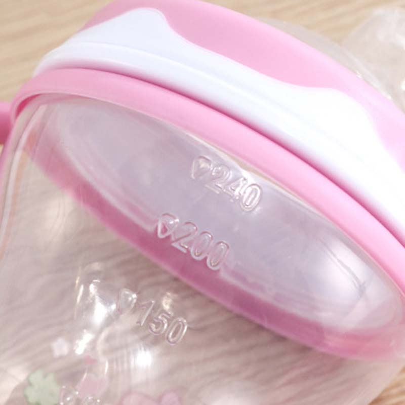 Safely Baby Water Milk Training Bottle Children Leak-proof Drinking Cups Baby Sippy Cup Feeding Drinking Handle Bottles 240ML